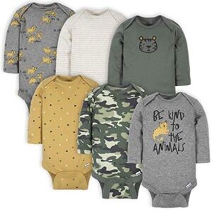 Assorted Long Sleeve Baby Bodysuits